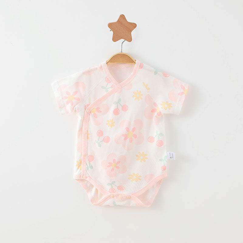 Simple Cartoon Print Summer Baby Rompers Girls Clothing by Baby Joy