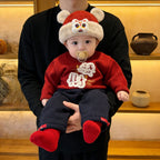 Red Thickened Warm Childrens Sweater Coat by Baby Joy