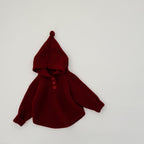 Thickened Hooded Knitted Pullover For Spring And Autumn by Baby Joy
