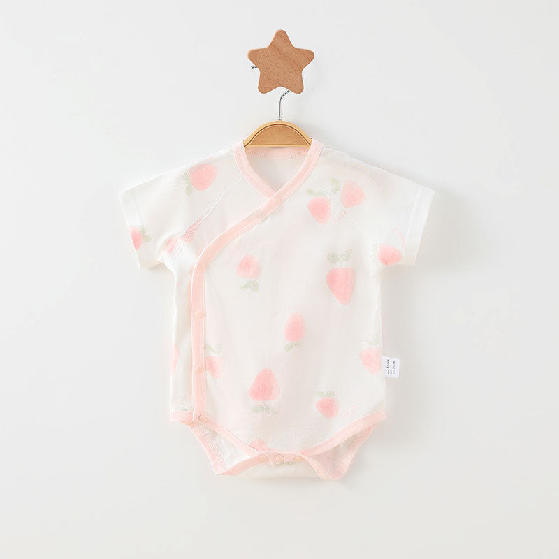 Simple Cartoon Print Summer Baby Rompers Girls Clothing by Baby Joy