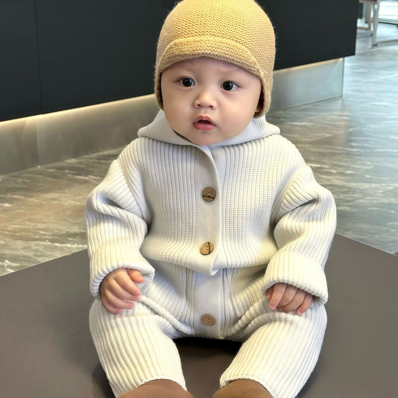 Baby Bodysuit Knitted Wool Warm Romper Long Crawling Suit Infant Clothes by Baby Joy