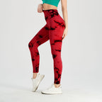 Women's Seamless Tie-Dye Yoga Pants – Knitted High-Waist Leggings by FitiqueFit