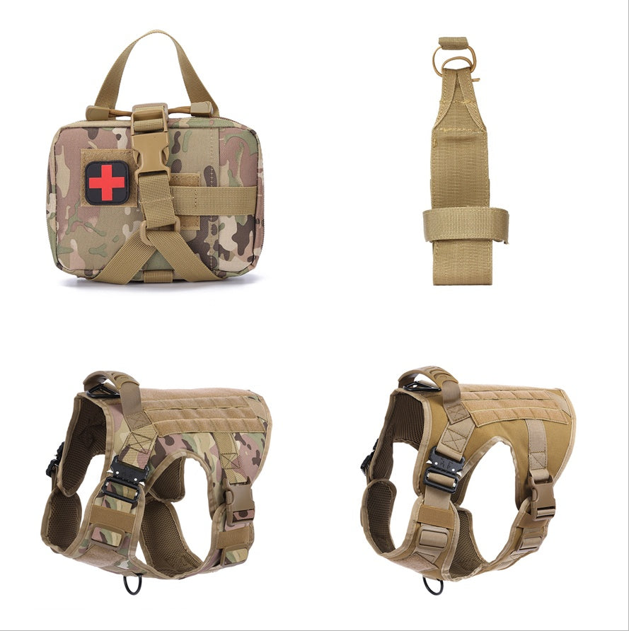 Tactical Dog Clothes Quick Disassembly Dog Vest Outdoor Pet Training Clothes by My Store
