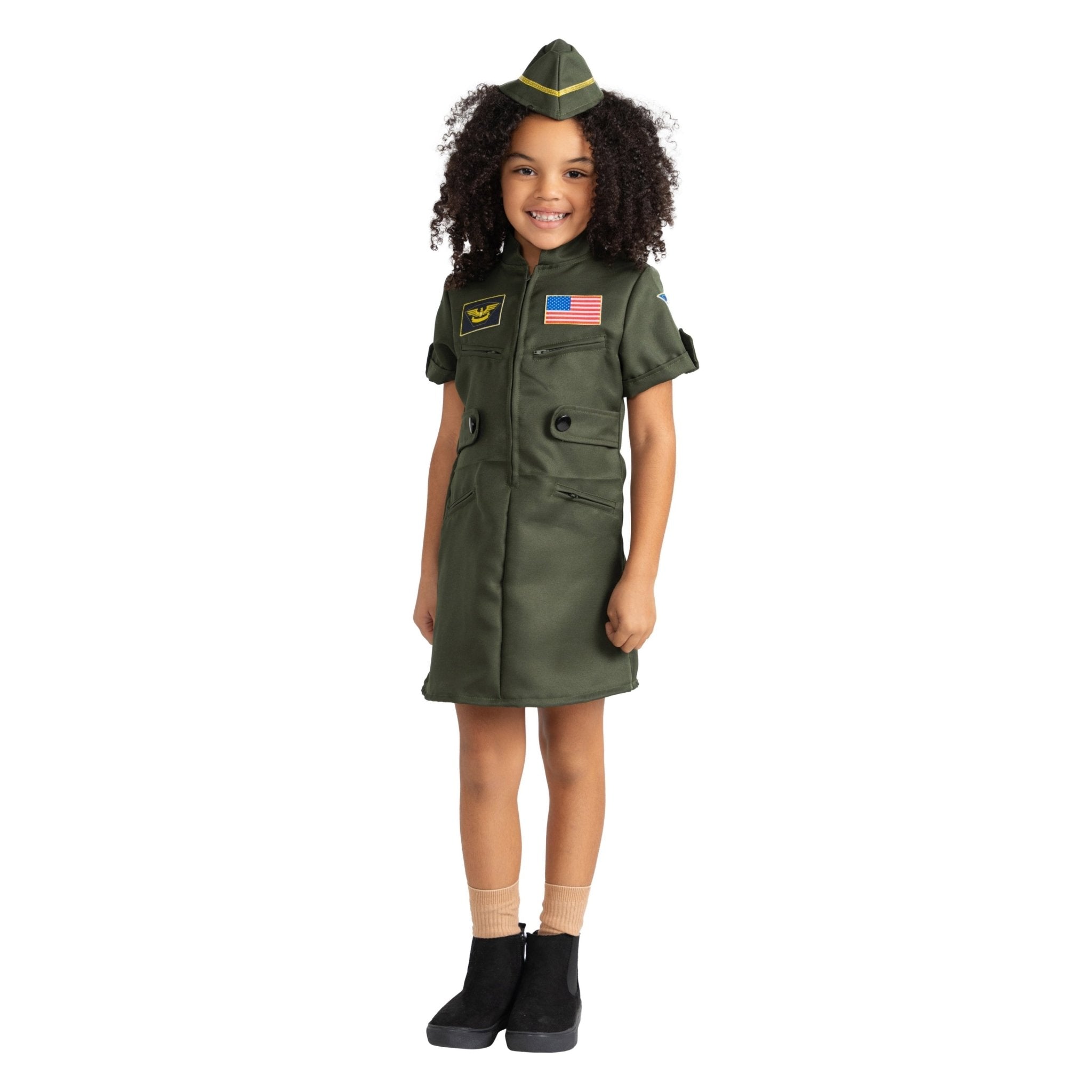 Fighter Pilot Costume Dress - Kids by Dress Up America