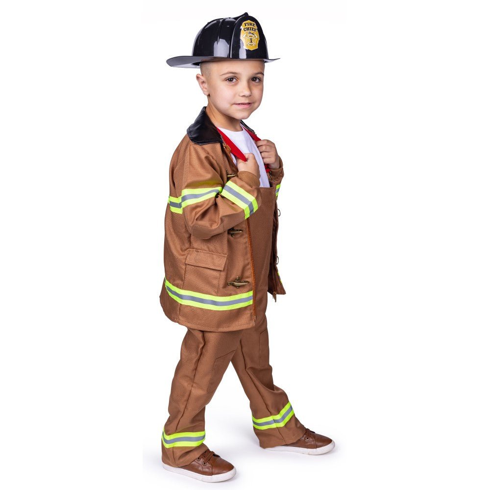 Tan Fire Fighter Costume - Kids by Dress Up America
