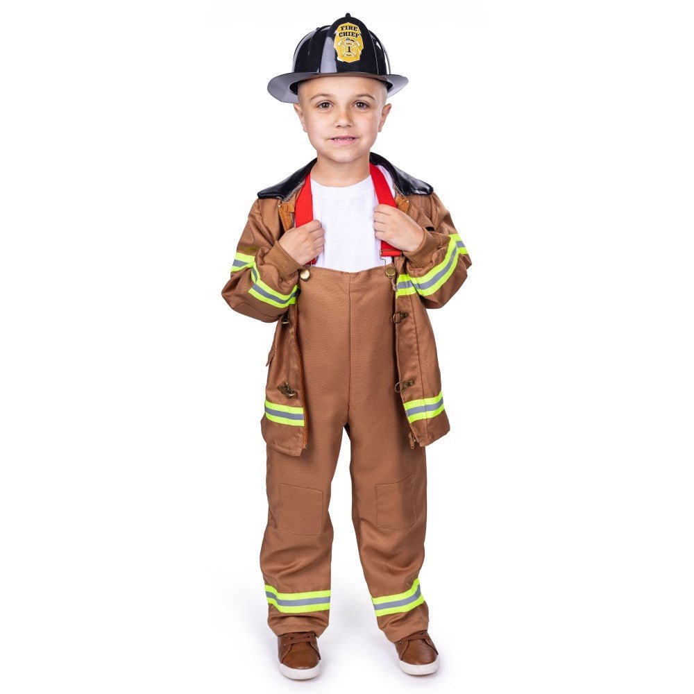Tan Fire Fighter Costume - Kids by Dress Up America