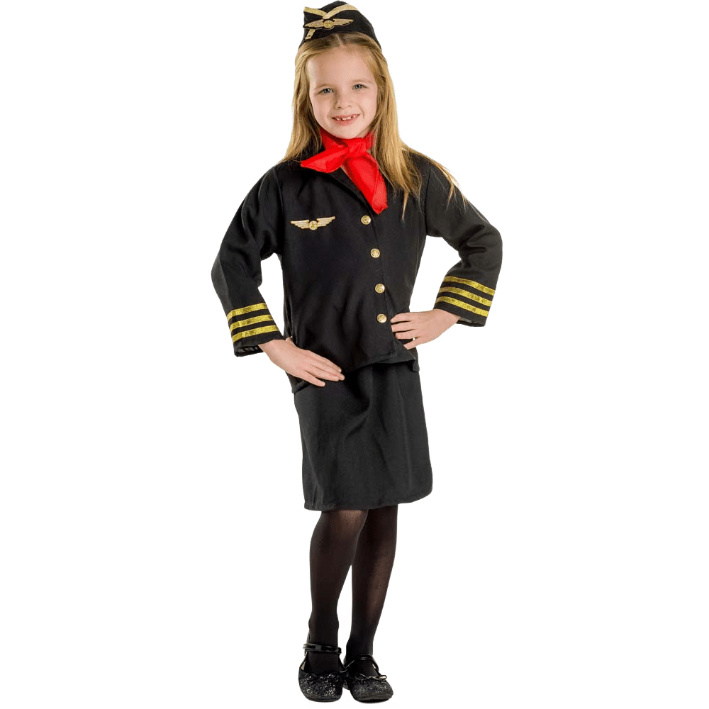 Flight Attendant Costume - Kids by Dress Up America