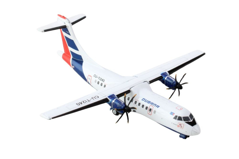 ATR 42-500 Commercial Aircraft "Cubana Airlines" (CU-T1240) White with Red and Blue Stripes 1/400 Diecast Model Airplane by GeminiJets by LuxuryLifeWay Online Store