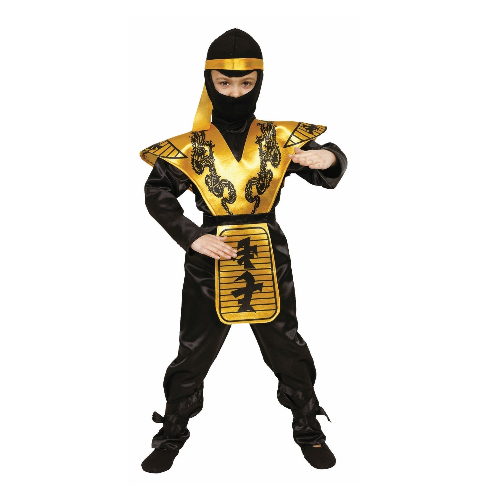 Gold Ninja Costume - Kids by Dress Up America