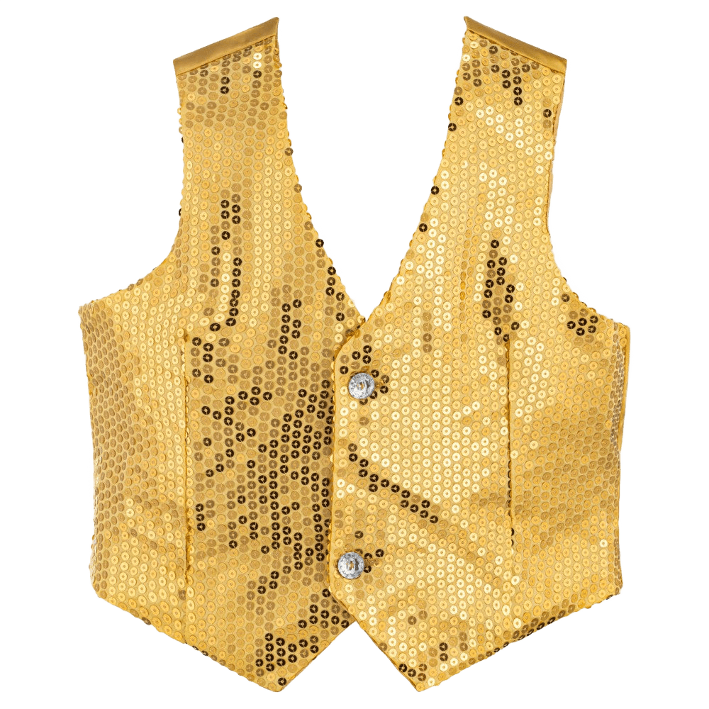 Gold Sequin Vest - Kids by Dress Up America