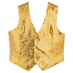 Gold Sequin Vest - Kids by Dress Up America