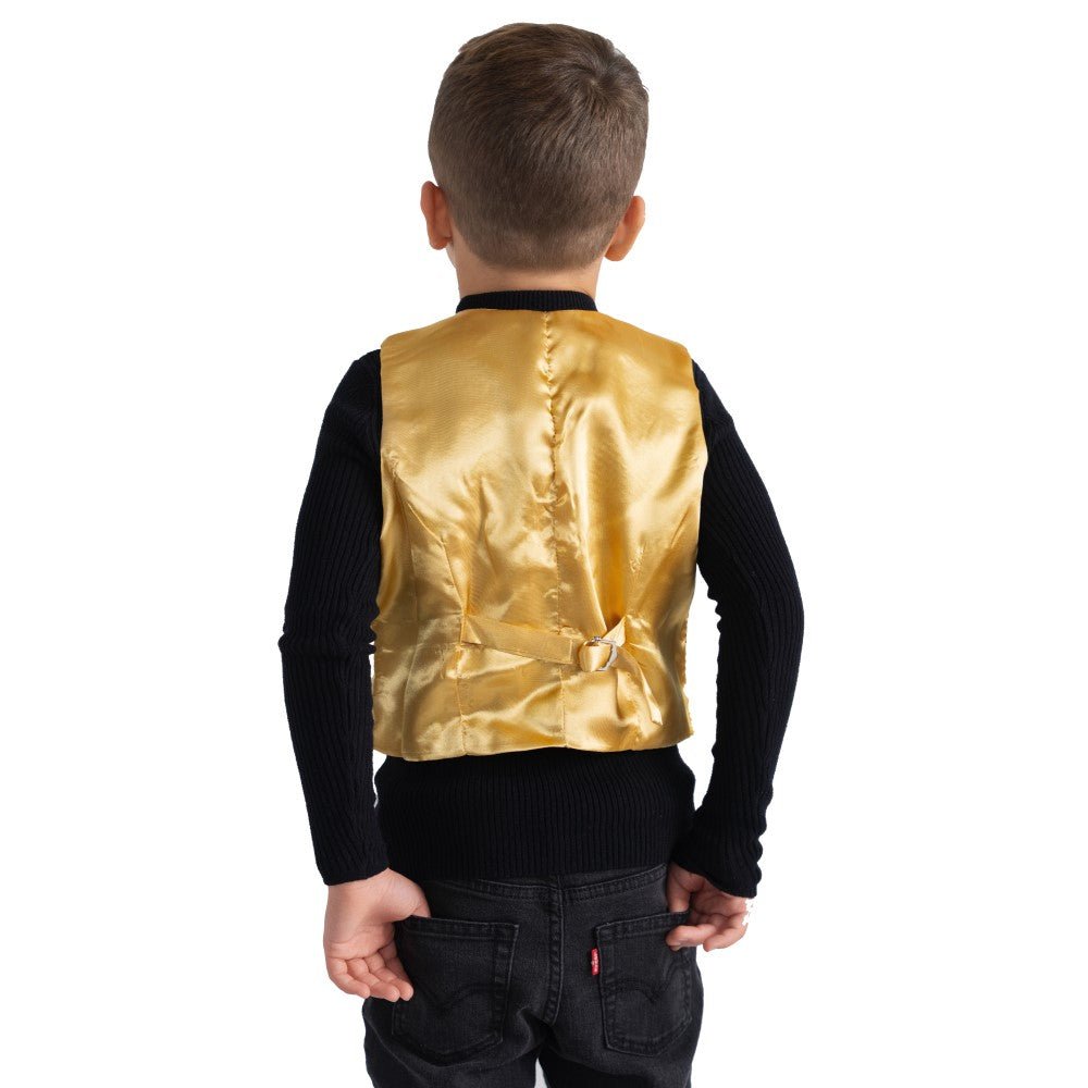 Gold Sequin Vest - Kids by Dress Up America