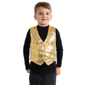 Gold Sequin Vest - Kids by Dress Up America