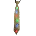 Gold Tie with LED Flashing Lights by Dress Up America