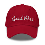 Embroidered Baseball Cap- Adjustable - Good Vibes by inQue.Style