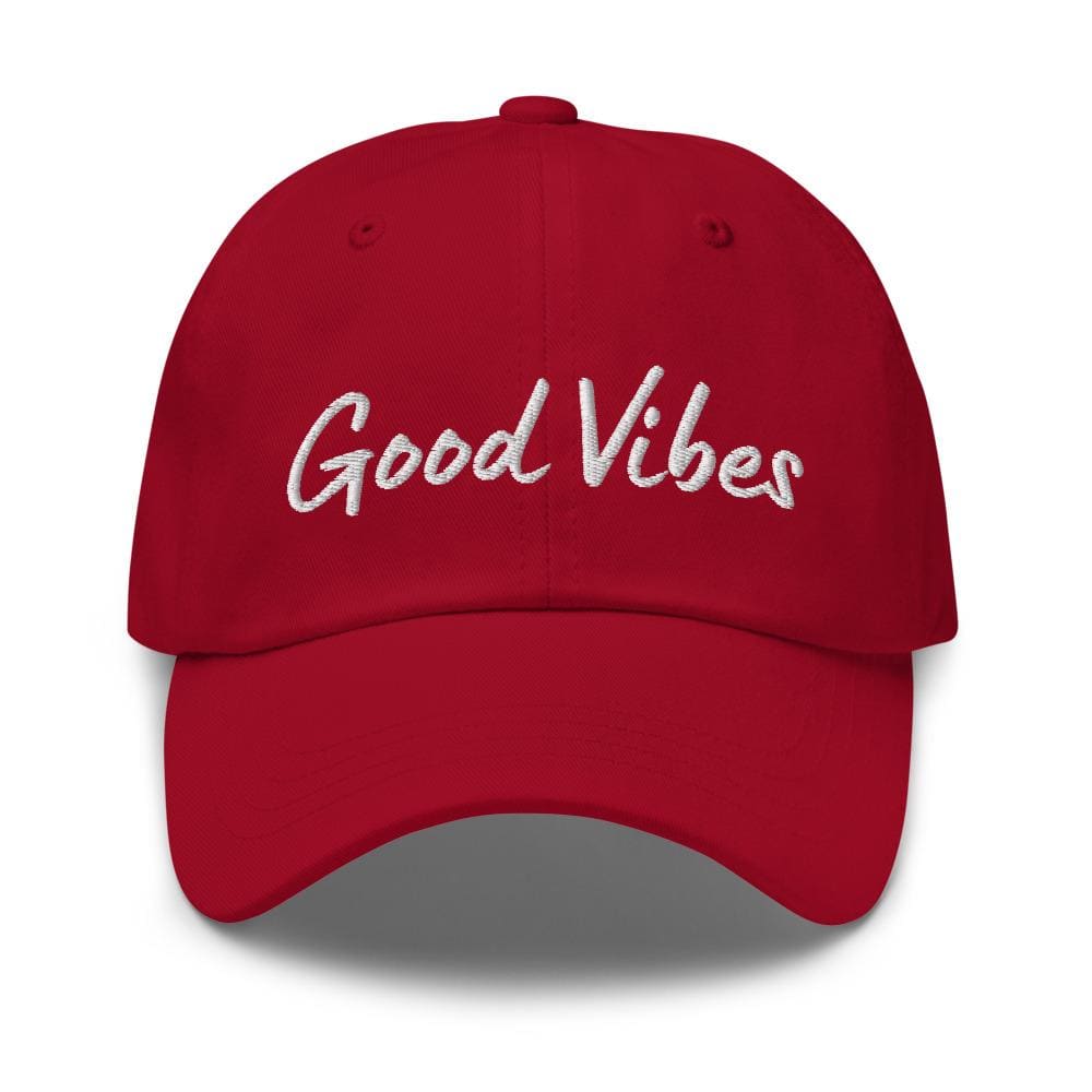 Embroidered Baseball Cap- Adjustable - Good Vibes by inQue.Style
