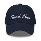 Embroidered Baseball Cap- Adjustable - Good Vibes by inQue.Style
