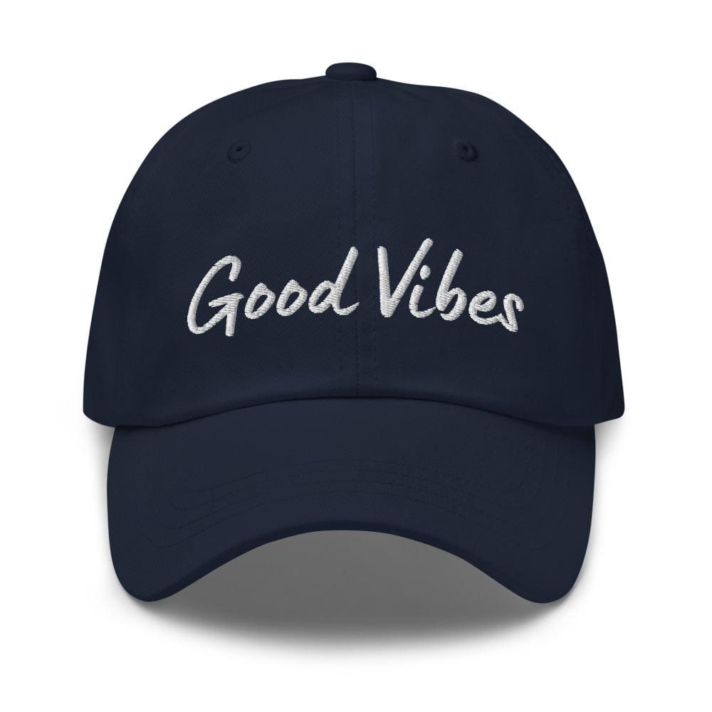 Embroidered Baseball Cap- Adjustable - Good Vibes by inQue.Style