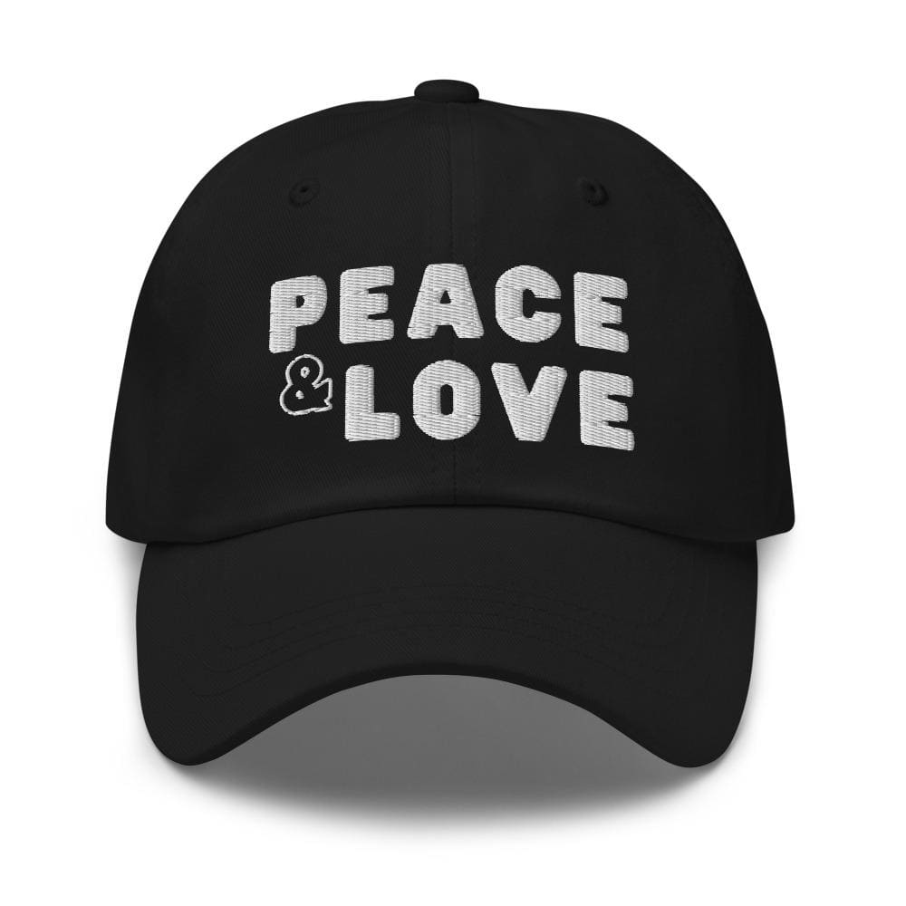 Embroidered Baseball Cap - Adjustable - Peace and Love by inQue.Style