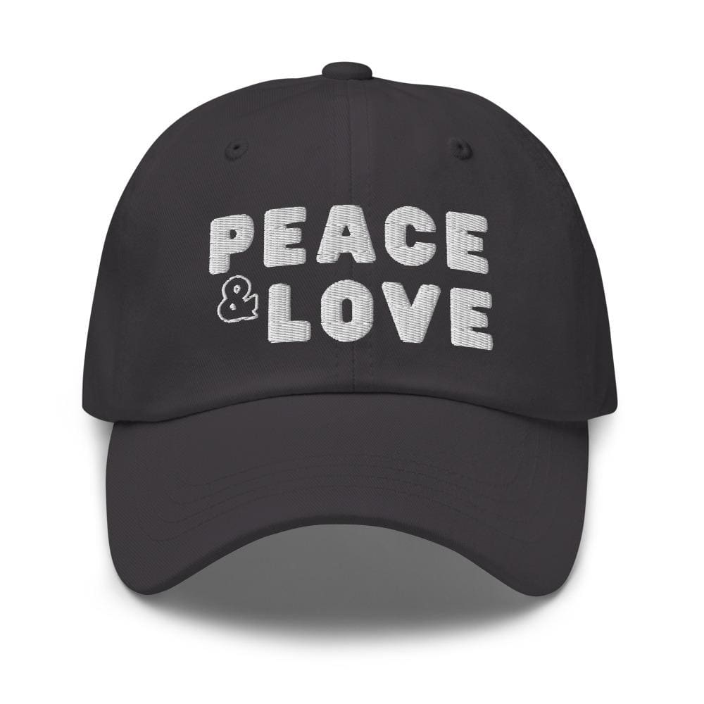 Embroidered Baseball Cap - Adjustable - Peace and Love by inQue.Style