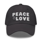 Embroidered Baseball Cap - Adjustable - Peace and Love by inQue.Style