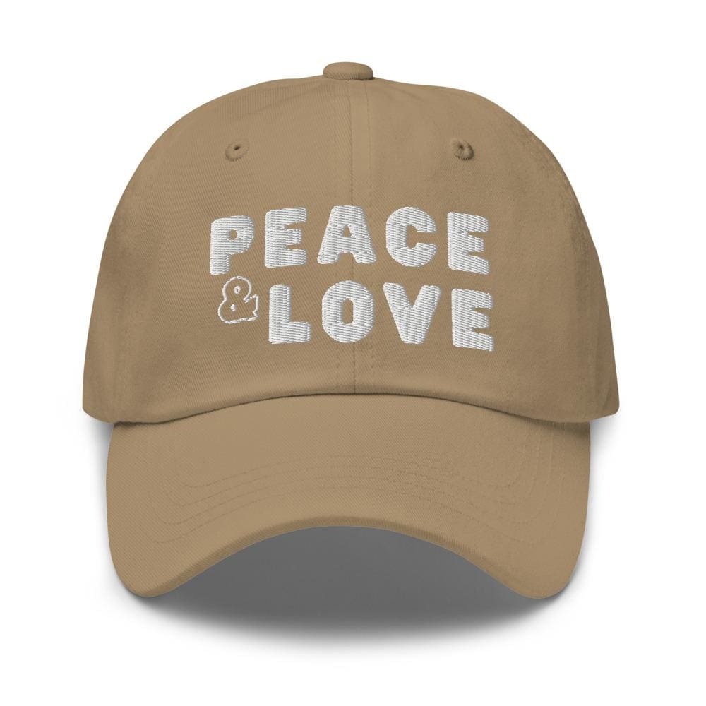 Embroidered Baseball Cap - Adjustable - Peace and Love by inQue.Style