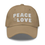 Embroidered Baseball Cap - Adjustable - Peace and Love by inQue.Style