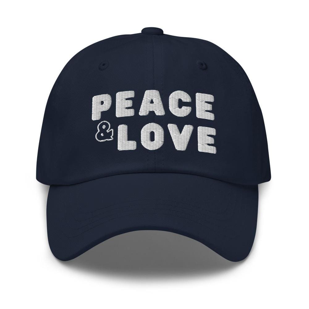 Embroidered Baseball Cap - Adjustable - Peace and Love by inQue.Style
