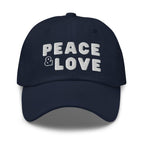 Embroidered Baseball Cap - Adjustable - Peace and Love by inQue.Style