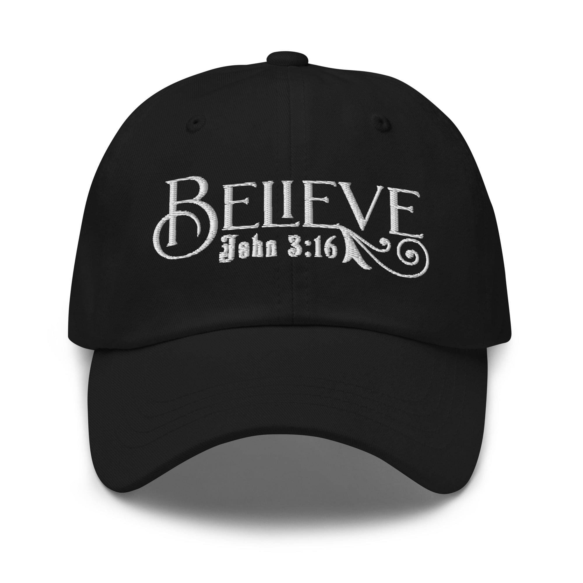 Embroidered Baseball Dad Cap - Believe - John 3:16 by inQue.Style