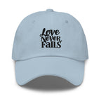 Embroidered Baseball Cap - Adjustable - Love Never Fails by inQue.Style