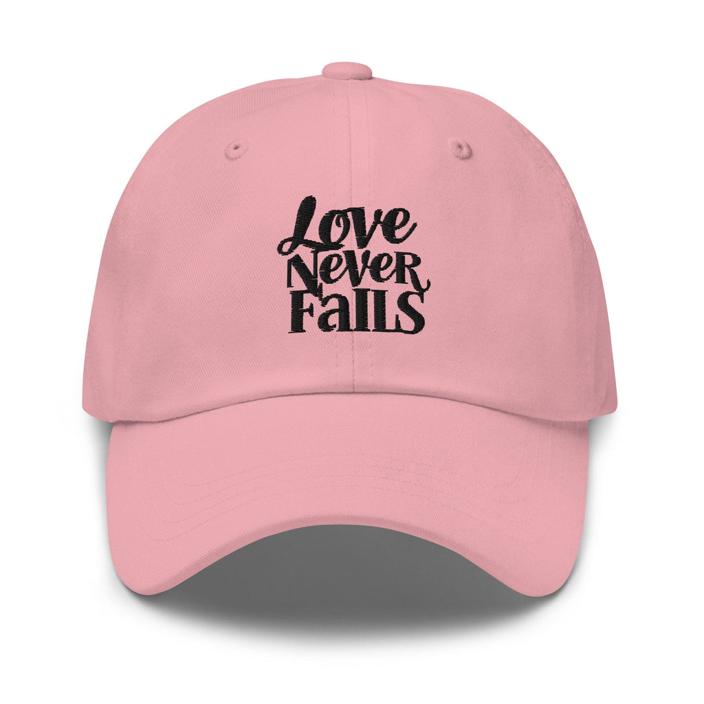 Embroidered Baseball Cap - Adjustable - Love Never Fails by inQue.Style