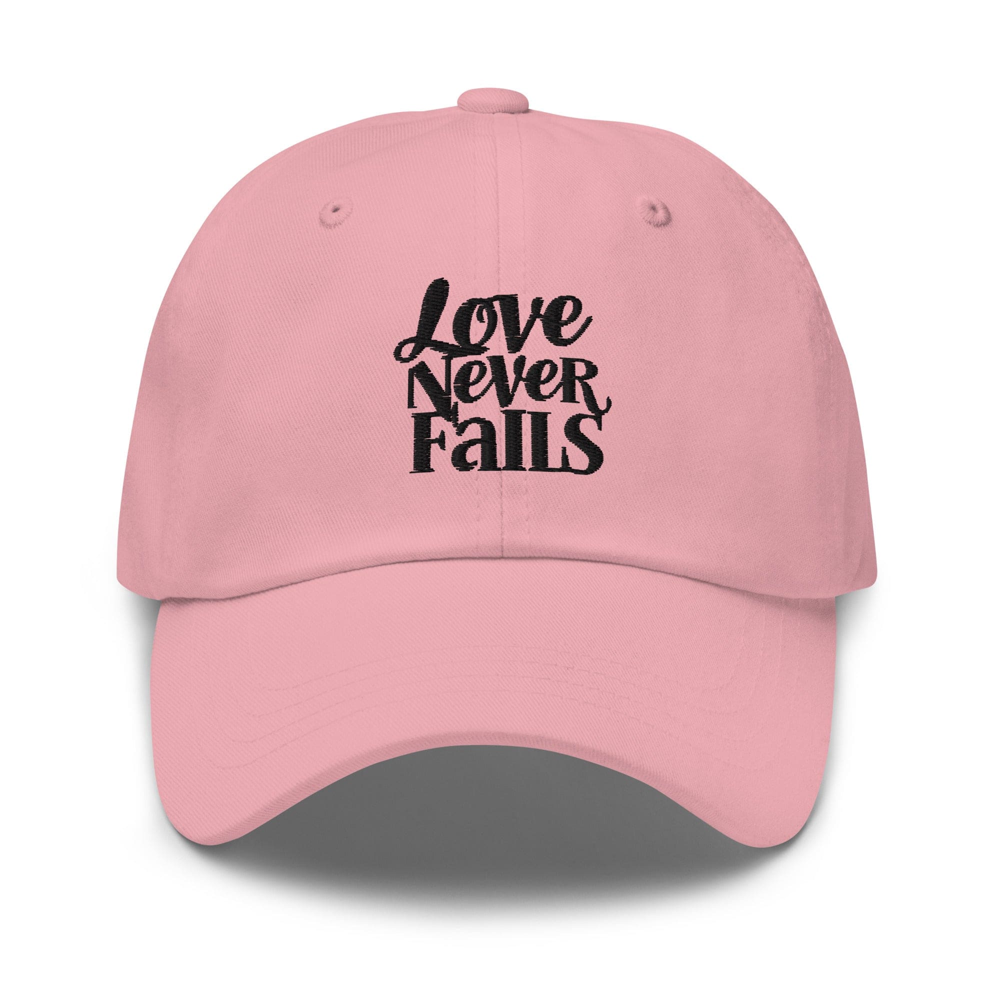 Embroidered Baseball Cap - Adjustable - Love Never Fails by inQue.Style