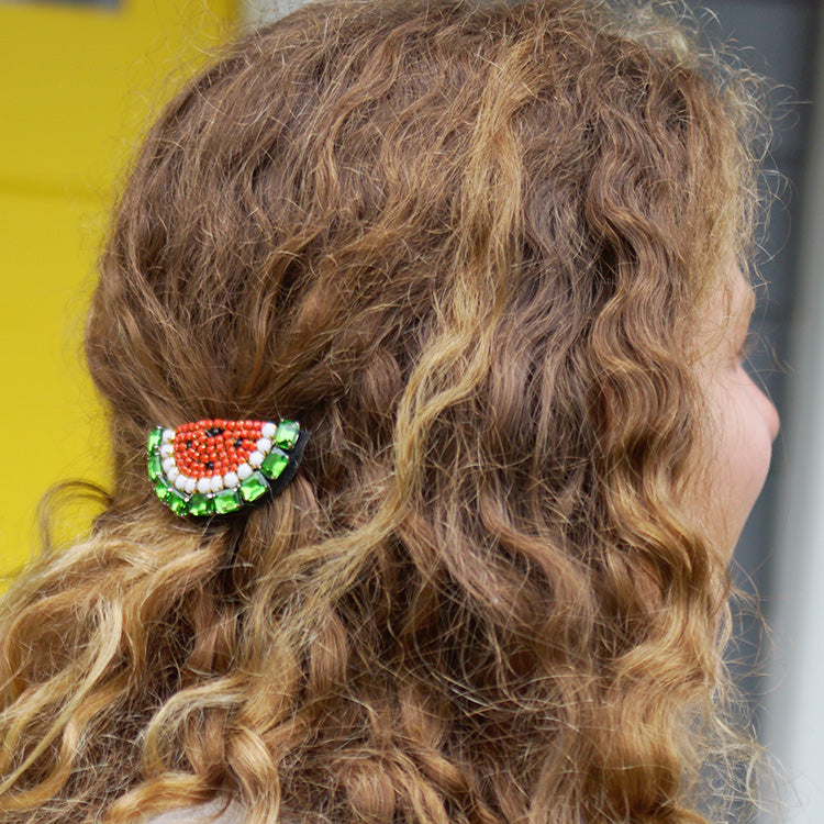 Watermelon- Rhine Stone Kids Hair Pin by Sand By Saya New York