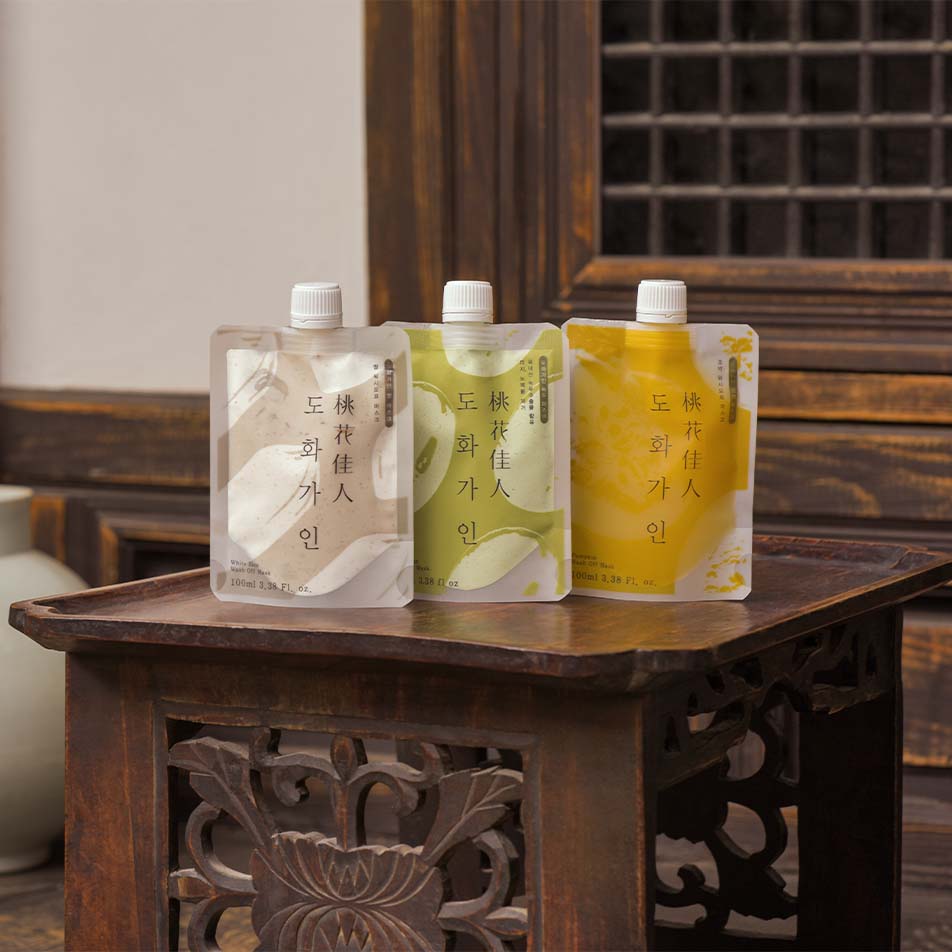 House of Dohwa Wash Off Mask Pack Set (Rice+Pumpkin+Mungbean) by Coréelle