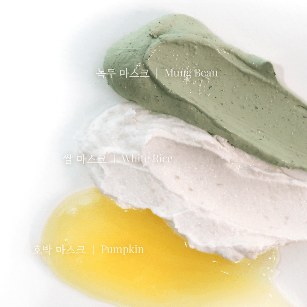 House of Dohwa Wash Off Mask Pack Set (Rice+Pumpkin+Mungbean) by Coréelle
