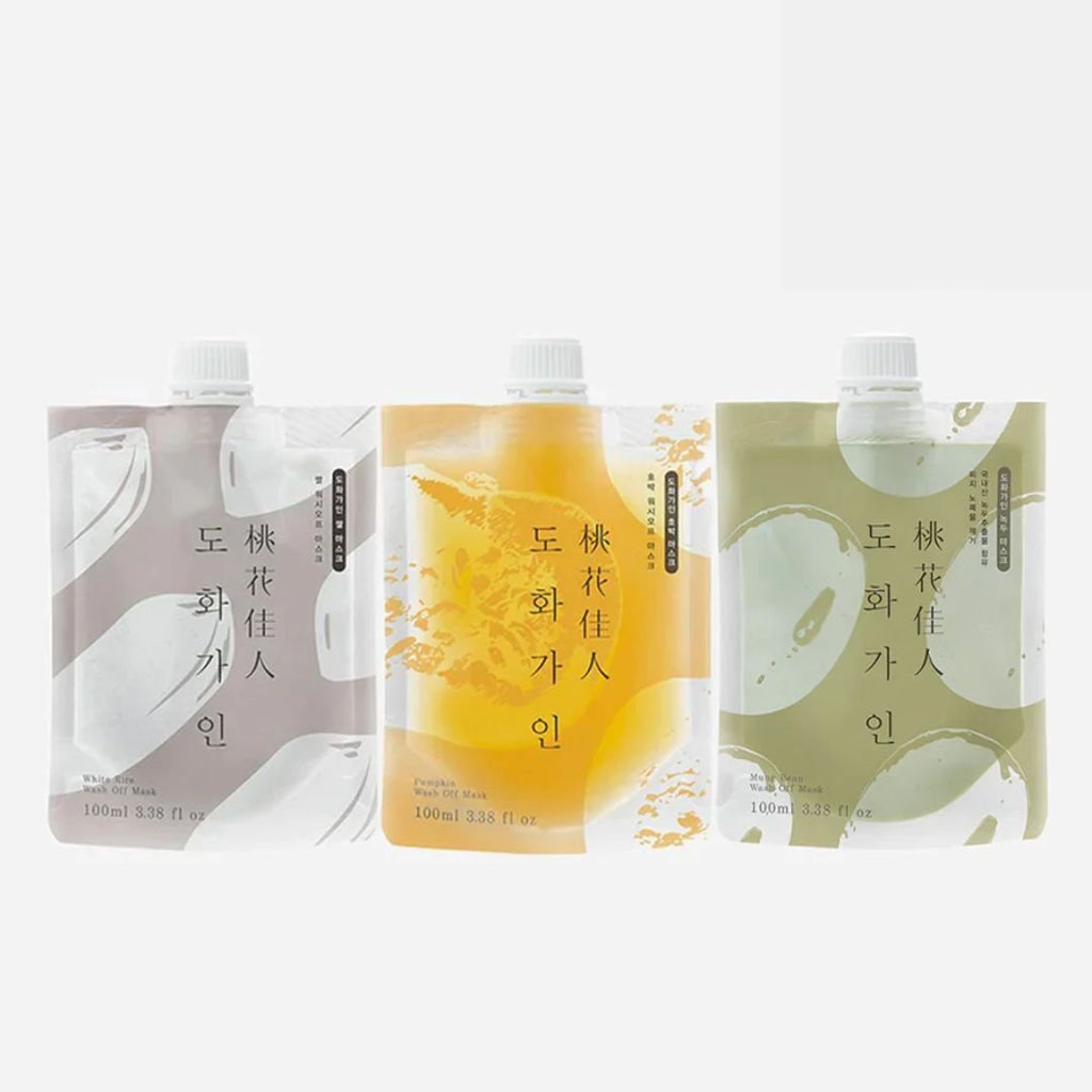 House of Dohwa Wash Off Mask Pack Set (Rice+Pumpkin+Mungbean) by Coréelle