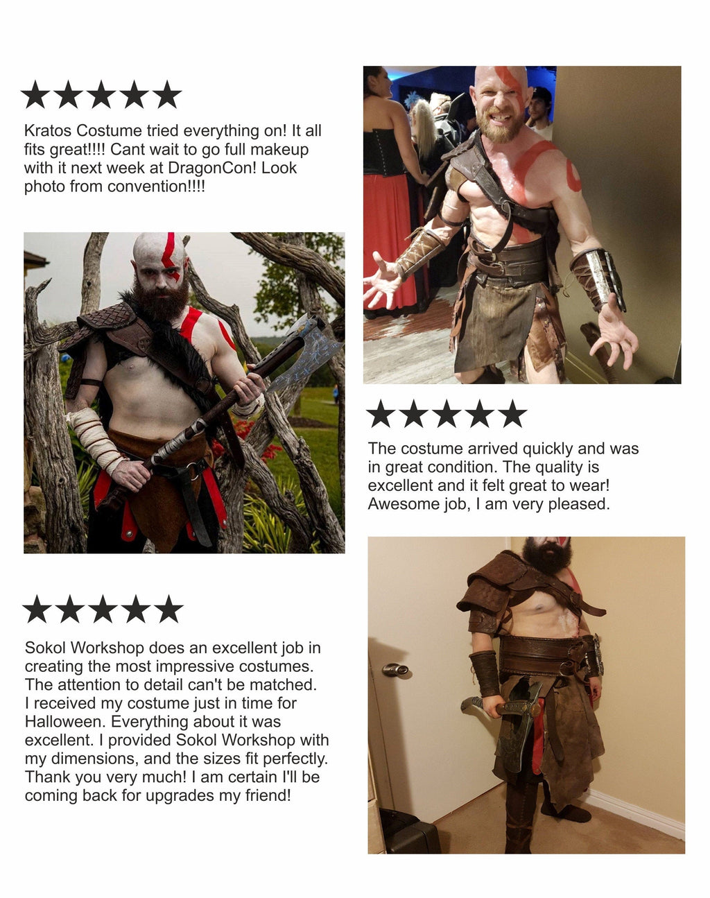 Kratos costume (God of War) by SokolArmory
