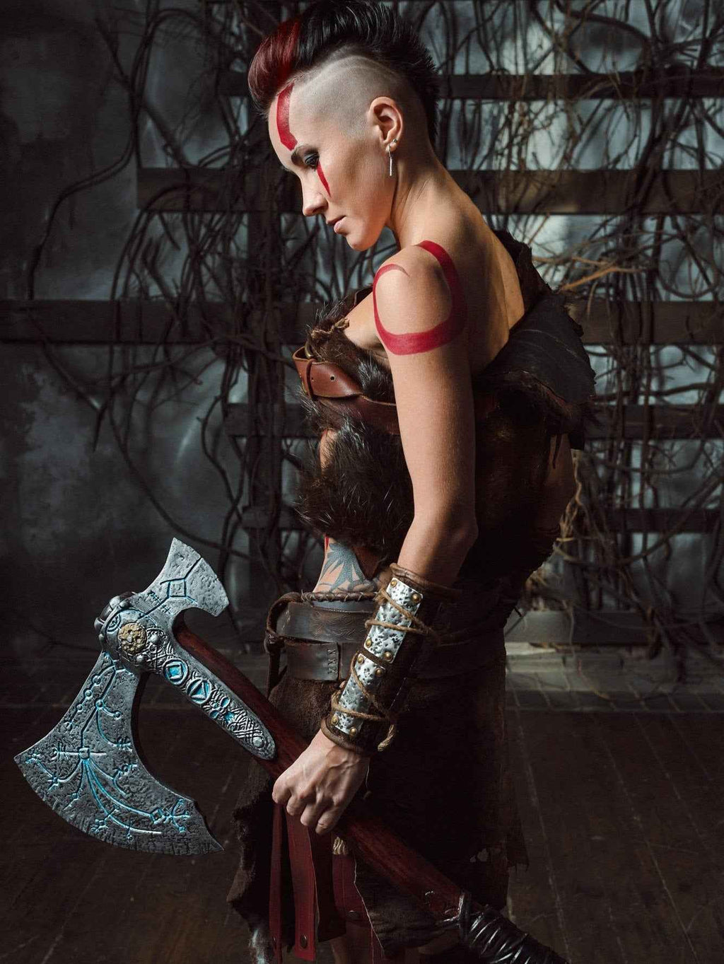 Woman Kratos costume (God of War) by SokolArmory