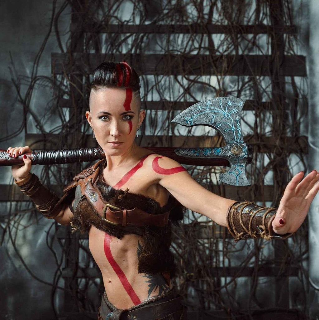 Woman Kratos costume (God of War) by SokolArmory