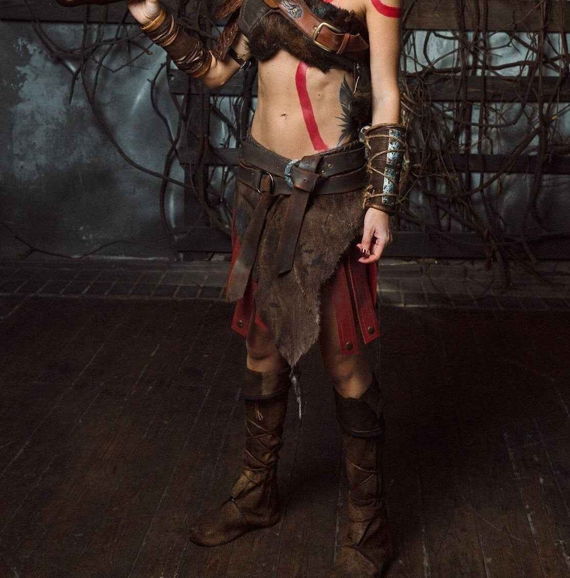Woman Kratos costume (God of War) by SokolArmory