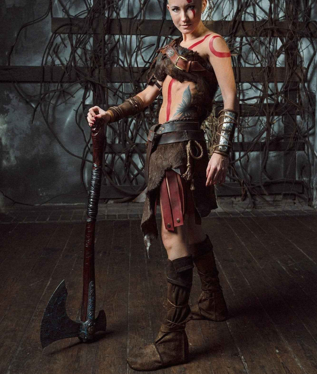 Woman Kratos costume (God of War) by SokolArmory