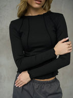 Kenna Long Sleeve T-Shirt by Celidior