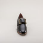 Kensington 18th Century Leather Shoes (Black) by American Duchess