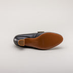 Kensington 18th Century Leather Shoes (Black) by American Duchess