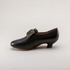 Kensington 18th Century Leather Shoes (Black) by American Duchess
