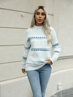 Kensley Turtleneck Snowflake Sweater by Celidior