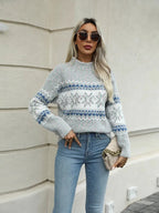 Kensley Turtleneck Snowflake Sweater by Celidior