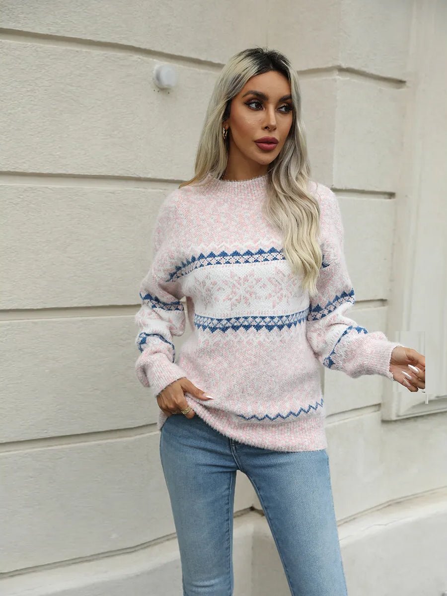 Kensley Turtleneck Snowflake Sweater by Celidior