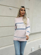 Kensley Turtleneck Snowflake Sweater by Celidior